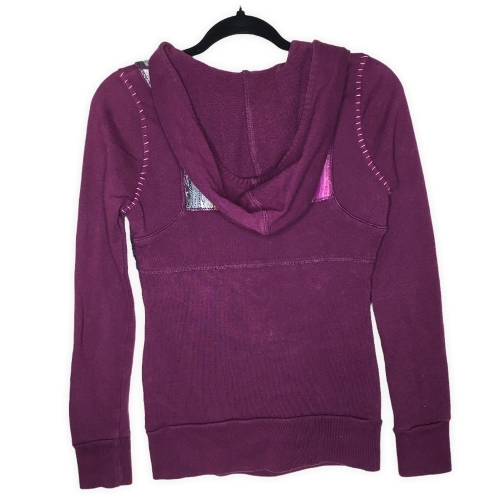 Free People Patchwork Boho Retro Pullover Hoodie - image 3